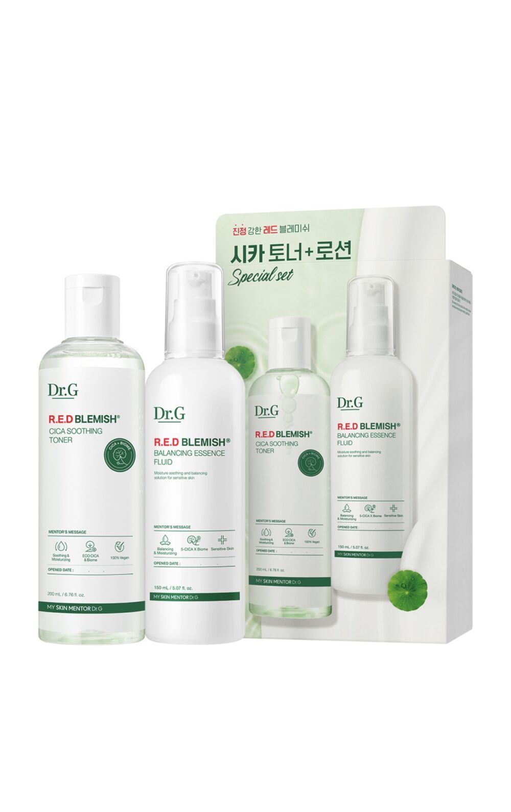 Dr. G Red Blemish Cica Toner 200 ml + Lotion 150 ml Set