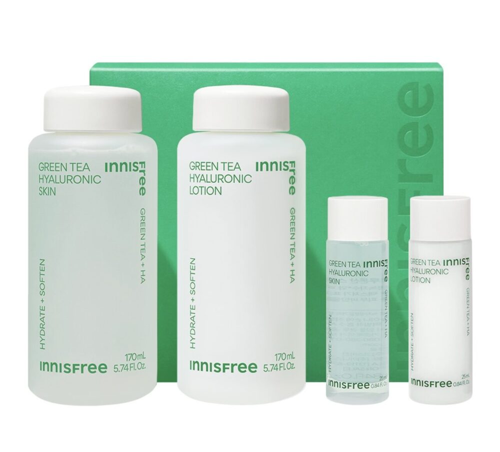 Innisfree New Green Tea Hyaluronic Acid Skincare Set