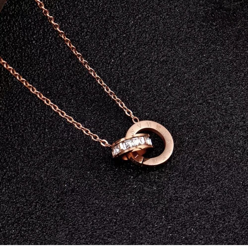 Titanium Steel Cross Ring Necklace for VIAWARGEST Women
