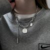 Soulline Men's and Women's Surgical Steel Necklace 5021 Logo Chain Necris - Image 4