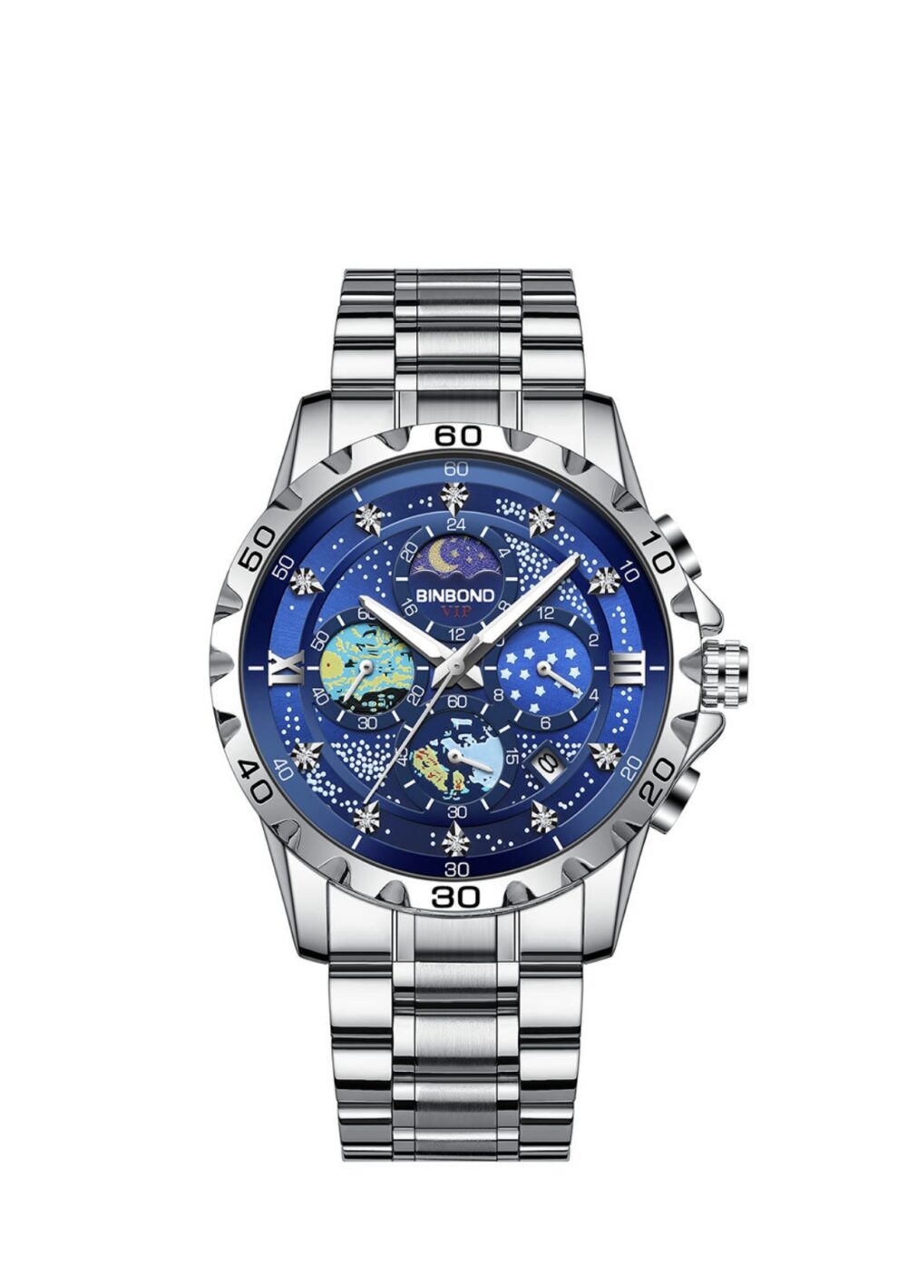 HANYA LOGIS Men's Shining Star Metal Watch