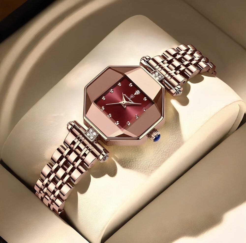 Celuand Elegant Polygon Waterproof Dial Point Wrist Watch
