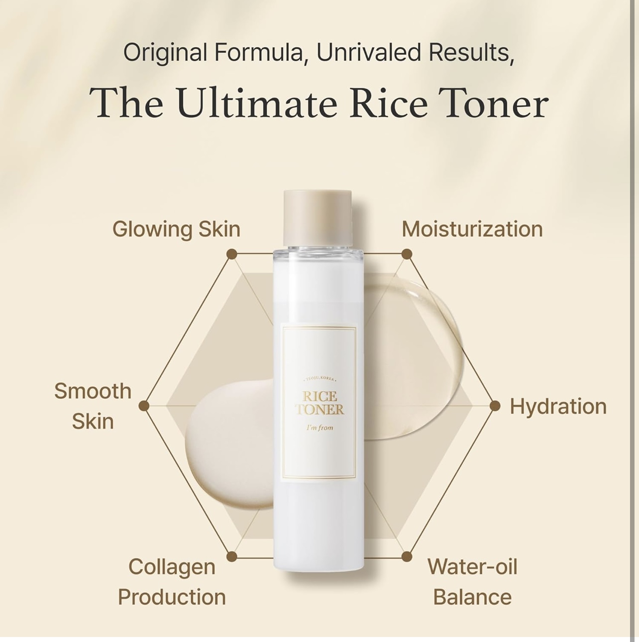 Rice Toner, Milky Toner for Glowing Skin, 77.78% Korean Rice, Glow Essence with Niacinamide, Hydrating for Dry, Dull, Combination Skin, Vegan, Fragrance Free, Glass Skin 5.07 Fl Oz - Image 4