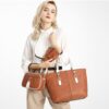 Women's large-capacity tote shoulder bag tote bag cross bag mini card wallet 4 types women's bags daily life leather bag - Image 4