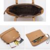 Women's Classic Large-Capacity Tote Shoulder Bag Tote Bag Cross Bag Card Wallet Daily Life 4-piece Women's Bag - Image 3