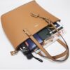 Women's Classic Large-Capacity Tote Shoulder Bag Tote Bag Cross Bag Card Wallet Daily Life 4-piece Women's Bag - Image 4