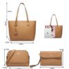 Women's Classic Large-Capacity Tote Shoulder Bag Tote Bag Cross Bag Card Wallet Daily Life 4-piece Women's Bag - Image 5