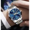 Mens Analog Quartz Business Dress Watch Day Date Stainless Steel Classic Luxury Luminous Waterproof Casual Male Wrist Watches - Image 3
