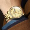 Automatic Watches for Men Waterproof Luxury Dress Self Winding Mechanical Stainless Steel Luminous Diamond Tow Tone Men's Wrist Watches Gift - Image 3