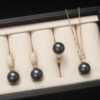 FANSYLI Jewelry Set Shell Freshwater Pearl Set Jewelry Three Piece Women's Fashion Necklace Pendant Ring Earring Birthday Holiday Gift W2405M10 - Image 5
